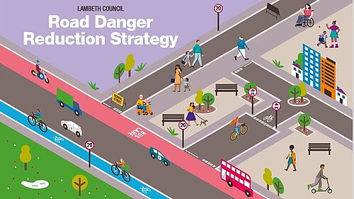 Lambeth Council's Road Danger Reduction graphic 